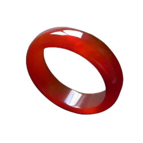 WEISSBIGR Natürlicher handgeschnitzter Chalcedon-Jade-Ring, Modeschmuck, Jade-Jade-Ringe in (Edelsteinfarbe: 4, Ringgröße: 16) (20 1) von WEISSBIGR