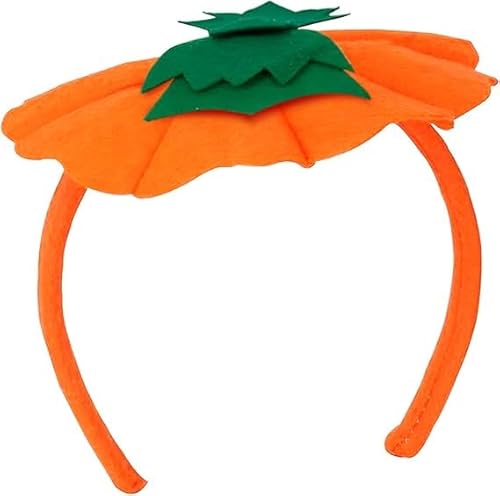 Halloween Kürbis Haarband Lustiger Kürbis-Hut Haarreif Stirnband Cartoon Kopfschmuck für Damen Halloween-Kostüm-Zubehör Cosplay Accessoires Karneval Party Maskeraden Verkleidung von WEITAPYT