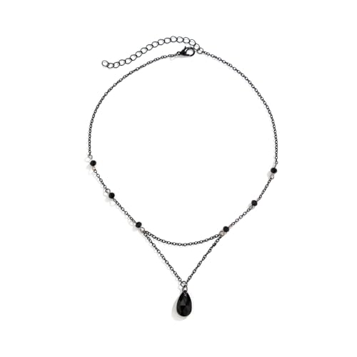 WEITAPYT Vintage Gothic Bluttropfen-Fransen-Halskette mit Kette, Bluttropfen-Halskette, Vintage Gothic Kette, Punk-Stil Tropfen Y Choker Halloween Halsketten Damen Schmuck(A) von WEITAPYT