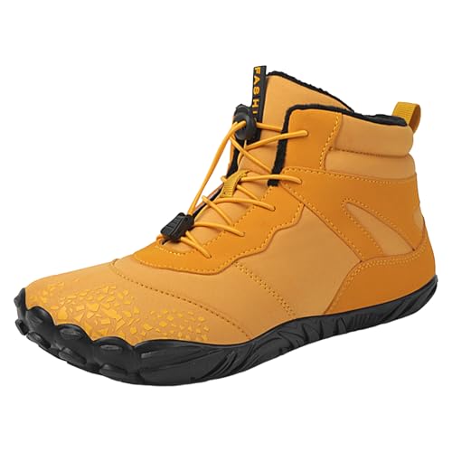 WEITING Barfuß Wanderschuhe - Wanderung Winter Barfußschuhe Frauen Herren - wasserdichte Nicht -Schlupf -Stiefel für Trail Gym im Freien Reisen Täglicher Kleidung Training Training angehoben von WEITING