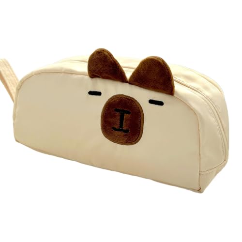 WEITING Capybara Federmäppchen, Großes Fassungsvermögen Capybara Federtasche, Tragbare Aufbewahrungsbox Für Schüler Studenten Reise Kosmetik Kunstschule Jugendliche Schreibzeug von WEITING