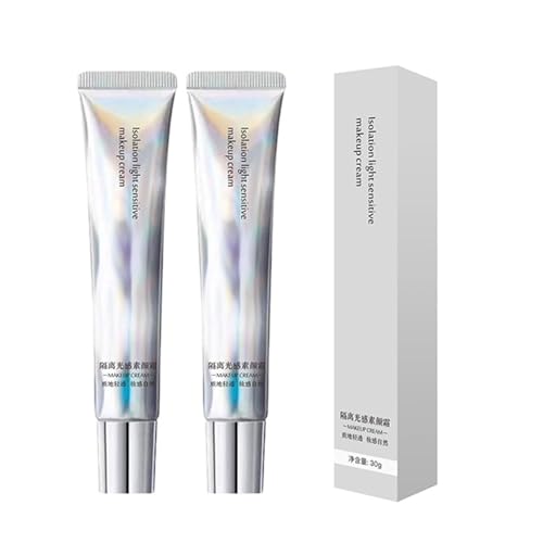 Langlebige hydratisierende wasserdichte Make-up-Creme, Isolation lockernsitive Mak-e-up-Creme 30 ml, faule Person Make-up-Cremes für Frauen (2PC) von WEIWOGU