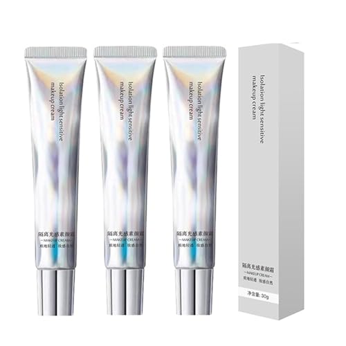Langlebige hydratisierende wasserdichte Make-up-Creme, Isolation lockernsitive Mak-e-up-Creme 30 ml, faule Person Make-up-Cremes für Frauen (3PC) von WEIWOGU