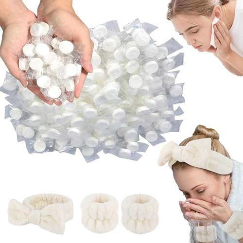 Pupyparraph Kompressenhandtücher, Puppyparagraph/Civilizek Kompressenhandtücher, groß – Reine, hautfreundliche Baumwolle, dehnt sich im Wasser aus, tragbar und Einweg für Reisen (100PCS) von WEIWOGU