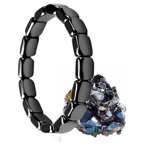 WEIWOGU Hemios Hämatitarmband Hemys Hämatitarmband für Männer, wiedererlangt Ihr angeborenes Selbstvertrauen und Ihre Motivation, fokussiert, stark und bereit, alles zu übernehmen (1PC) von WEIWOGU