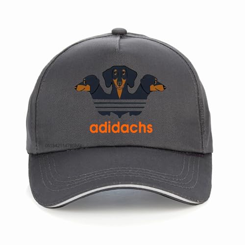 Baseballkappe Gedruckt Unisex Herren und Damen Dackel Druck Baseballkappe Golf Cap mit lustigem Dackel Design Haustier Liebhaber Welpe Streetwear Harajuku Pop Golf von WEIXNCXCJ