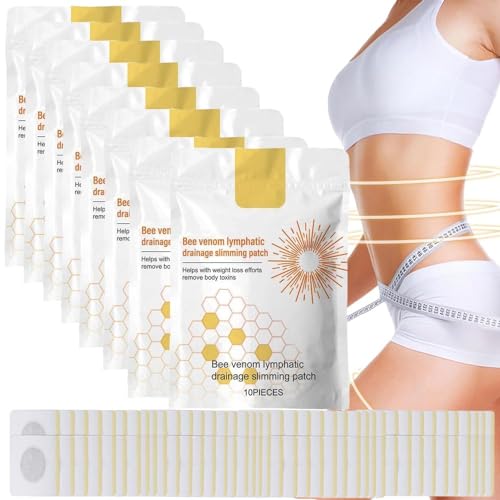 Bienengift Pflaster Zum Abnehmen,Bienengift Lymphdrainage Schlankheitspflaster,Bienengift Lymphdrainage,Bienengift-Lymphdrainagepflaster FüR Frauen Und MäNner (80pcs) von WEIYIXIN