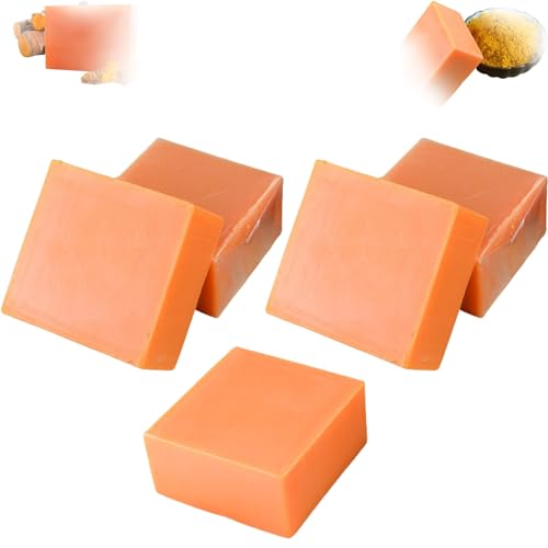 Turmeric Brightening Soap, Melaglo Brightening Soap, Turmeric Brightening Soap for Black Women, Deep Cleansing Turmeric Soap, Keep Skin Moist, Smooth (5Pcs) von WEJDYKG