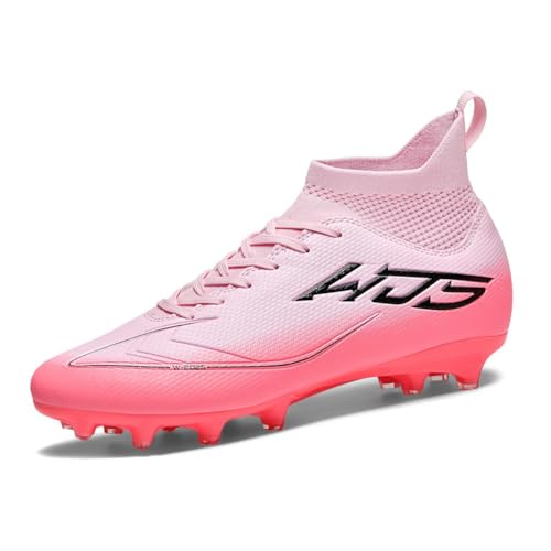 WEJIESS Fußballschuhe Herren AG Jugendliche Profi Fussballschuhe Outdoor Fußball Athletik Trainingsschuhe High Top Fussballstiefel Kunstrasen Match Spikes Atmungsaktiv Kick Sportschuhe Fußballschuh von WEJIESS