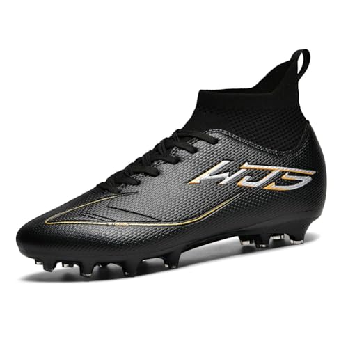 WEJIESS Fußballschuhe Herren AG Jugendliche Profi Fussballschuhe Outdoor Fußball Athletik Trainingsschuhe High Top Fussballstiefel Kunstrasen Match Spikes Atmungsaktiv Kick Sportschuhe Fußballschuh von WEJIESS
