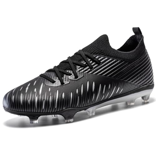 WEJIESS Fußballschuhe Herren Anti-Rutsch-Spikes Fußballschuh Professionelle Spikes Fußballspiel Schuhe Jungen Fussballschuh Schnürsenkel Training Sportschuhe von WEJIESS