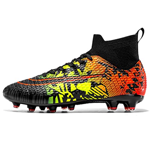 WEJIESS Fußballschuhe Herren Anti-Rutsch-Spikes Fußballschuhe Professionelle Spikes Fußballspiel Schuhe Jungen Fußballschuhe Schnürsenkel Training Sportschuhe von WEJIESS