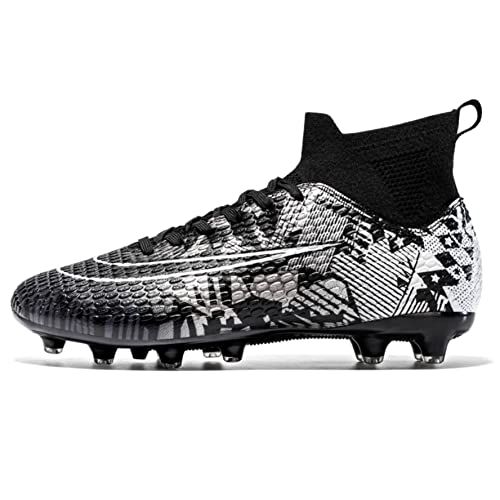 WEJIESS Fußballschuhe Herren Anti-Rutsch-Spikes Fußballschuhe Professionelle Spikes Fußballspiel Schuhe Jungen Fußballschuhe Schnürsenkel Training Sportschuhe von WEJIESS