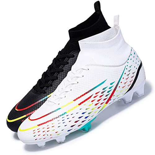 WEJIESS Fußballschuhe Herren Fußballschuhe Professionelle Spikes Jugend Fußballspiel Schuhe Fußballschuhe Schnürsenkel Training Sportschuhe von WEJIESS