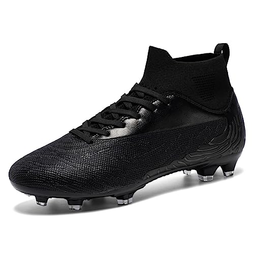 WEJIESS Fußballschuhe Herren High Top Fußball Sportschuhe Outdoor Jugend Athletische Fußballschuhe Kinder Jungen Kicking Training Schuhe Spikes Fußballschuhe von WEJIESS