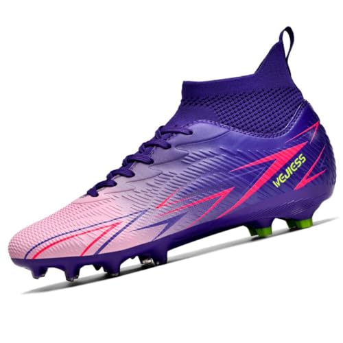 WEJIESS Fußballschuhe Herren High Top Professionelle Fussballschuhe Jugendliche Athletics Trainingsschuhe Outdoor Sport Kunstrasen Football Schuhe Fußball Stiefel von WEJIESS