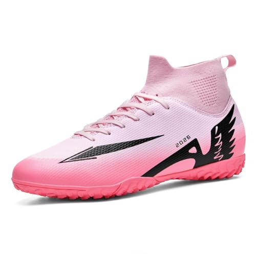 WEJIESS Fußballschuhe Herren Jugendliche Professionelle Fussballschuhe Outdoor-Fußball-Athletik-Training Schuhe High-Top-Fußballschuhe Kunstrasen Spiel Sport Spike Schuhe von WEJIESS