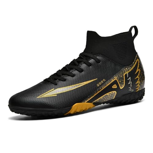 WEJIESS Fußballschuhe Herren Jugendliche Professionelle Fussballschuhe Outdoor-Fußball-Athletik-Training Schuhe High-Top-Fußballschuhe Kunstrasen Spiel Sport Spike Schuhe von WEJIESS