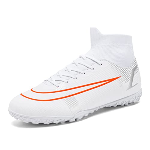 WEJIESS Fußballschuhe Herren Spike Schuhe Kinder High-Top Profi Outdoor Sport Fußballschuhe Erwachsenen Trainingsschuhe Rasen Fußballschuhe von WEJIESS