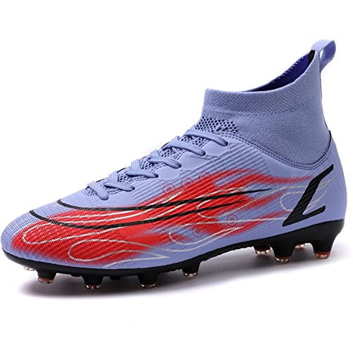 WEJIESS Fußballschuhe Herren Stollen Fußballschuhe High Top Spikes Outdoor Training Jugend Atmungsaktive Sportschuhe Fußballschuhe von WEJIESS