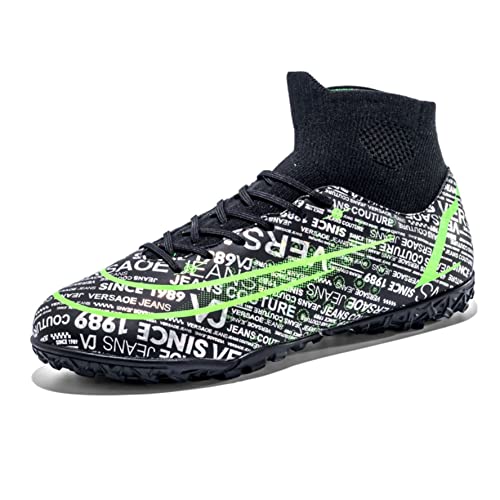 WEJIESS Fußballschuhe Herren Stollen Fußballschuhe High Top Spikes Outdoor Training Jugend Atmungsaktive Sportschuhe Fußballschuhe von WEJIESS