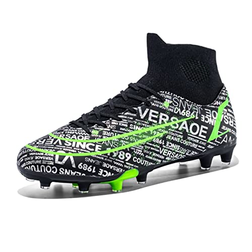 WEJIESS Fußballschuhe Herren Stollen Fußballschuhe High Top Spikes Outdoor Training Jugend Atmungsaktive Sportschuhe Fußballschuhe von WEJIESS