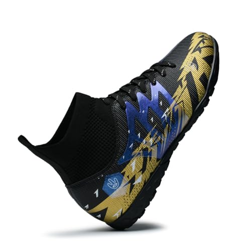 WEJIESS Fußballschuhe Herren Stollen fusballschuhe High Top Spikes Outdoor Training Jugend Atmungsaktive Sportschuhe Fotballschuhe von WEJIESS