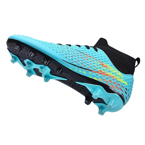 WEJIESS Fußballschuhe Kinder-Fußballschuhe Outdoor High Top Spikes Fußballschuhe Herren-Fußballschuhe Professionelle Outdoor-Fußballschuhe Spezialisierte Fußball-Athletik-Trainingsschuhe von WEJIESS