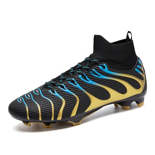 WEJIESS Fußballschuhe Jugendliche High Top Spike Microfibre Schuhe Herren Fussballschuhe Outdoor Fussballstiefel Indoor Sportschuhe Professional Athletic Training Schuhe von WEJIESS