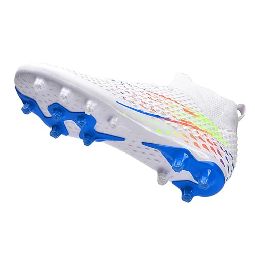 WEJIESS Fußballschuhe Kinder-Fußballschuhe Outdoor High Top Spikes Fußballschuhe Herren-Fußballschuhe Professionelle Outdoor-Fußballschuhe Spezialisierte Fußball-Athletik-Trainingsschuhe von WEJIESS