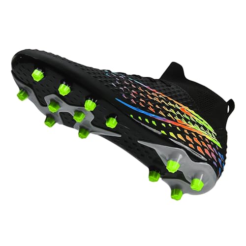 WEJIESS Fußballschuhe Kinder-Fußballschuhe Outdoor High Top Spikes Fußballschuhe Herren-Fußballschuhe Professionelle Outdoor-Fußballschuhe Spezialisierte Fußball-Athletik-Trainingsschuhe von WEJIESS