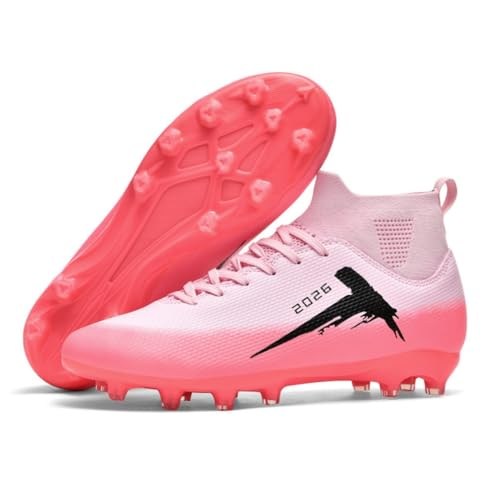WEJIESS Fußballschuhe für Herren Hochgeschlossene Profi-Fussballschuhe Kunstrasen Jugendliche Leichtathletik Trainingsschuhe Kinder Stollenschuhe Outdoor-Sport Fussballstiefel von WEJIESS