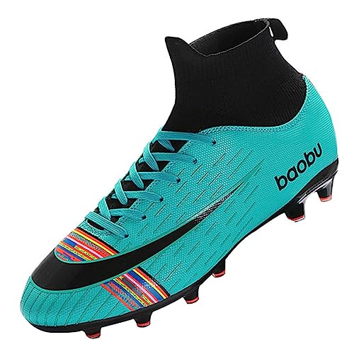 WEJIESS Fußballschuhe für Männer,Junior Fußball-Trainer, Kinder-Fußballschuhe für den Außenbereich,Herren-Fußballschuhe,Sportlich für Jungen,Profi-Fußballschuhe,Herren High Top Spikes Unisex von WEJIESS