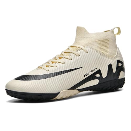 WEJIESS Herren Fußballschuhe High Top Spikes Jugend Outdoor-Training Fußballschuhe Professionelle sportliche Sportschuhe Turf Trainer WEJIESS Herren Fußballschuhe High Top Spikes Jugend Outdoor-Training Fußballschuhe Professionelle sportliche Sportschuhe Turf Trainer von WEJIESS