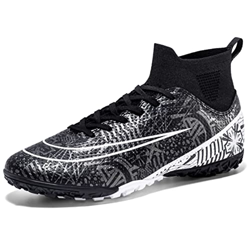 WEJIESS Herren Fußballschuhe High Top Spikes Jugend Outdoor-Training Fußballschuhe Professionelle sportliche Sportschuhe Turf Trainer WEJIESS Herren Fußballschuhe High Top Spikes Jugend Outdoor-Training Fußballschuhe Professionelle sportliche Sportschuhe Turf Trainer von WEJIESS