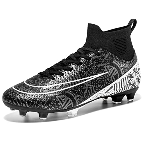 WEJIESS Herren Fußballschuhe High Top Spikes Jugend Outdoor-Training Fußballschuhe Professionelle sportliche Sportschuhe Turf Trainer WEJIESS Herren Fußballschuhe High Top Spikes Jugend Outdoor-Training Fußballschuhe Professionelle sportliche Sportschuhe Turf Trainer von WEJIESS