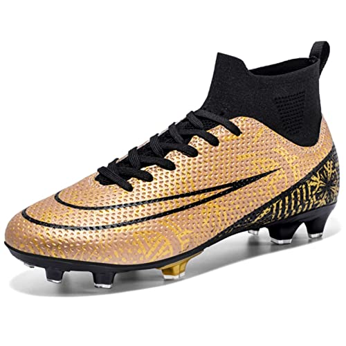 WEJIESS Herren Fußballschuhe High Top Spikes Jugend Outdoor-Training Fußballschuhe Professionelle sportliche Sportschuhe Turf Trainer WEJIESS Herren Fußballschuhe High Top Spikes Jugend Outdoor-Training Fußballschuhe Professionelle sportliche Sportschuhe Turf Trainer von WEJIESS