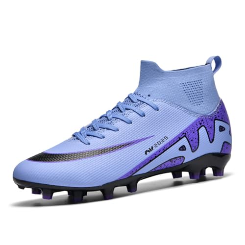 WEJIESS Herren Fußballschuhe High Top Spikes Jugend Outdoor-Training Fußballschuhe Professionelle sportliche Sportschuhe Turf Trainer von WEJIESS