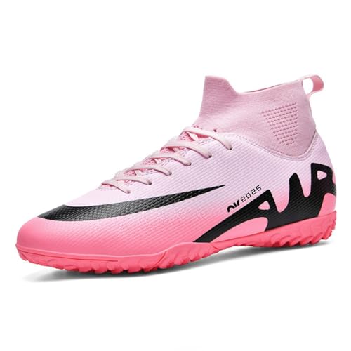 WEJIESS Herren Fußballschuhe High Top Spikes Jugend Outdoor-Training Fußballschuhe Professionelle sportliche Sportschuhe Turf Trainer WEJIESS Herren Fußballschuhe High Top Spikes Jugend Outdoor-Training Fußballschuhe Professionelle sportliche Sportschuhe Turf Trainer von WEJIESS