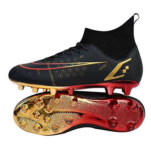 WEJIESS Herren Fußballschuhe High Top Spikes Jugend Outdoor-Training Fußballschuhe Professionelle sportliche Sportschuhe Turf Trainer WEJIESS Herren Fußballschuhe High Top Spikes Jugend Outdoor-Training Fußballschuhe Professionelle sportliche Sportschuhe Turf Trainer von WEJIESS