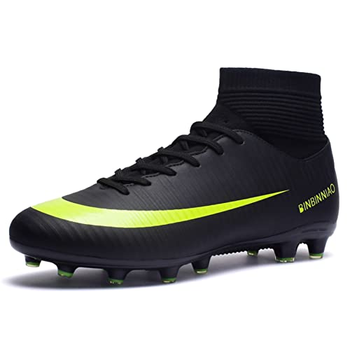 WEJIESS Herren Fußballschuhe High Top Spikes Jugend Outdoor-Training Fußballschuhe Professionelle sportliche Sportschuhe Turf Trainer WEJIESS Herren Fußballschuhe High Top Spikes Jugend Outdoor-Training Fußballschuhe Professionelle sportliche Sportschuhe Turf Trainer von WEJIESS