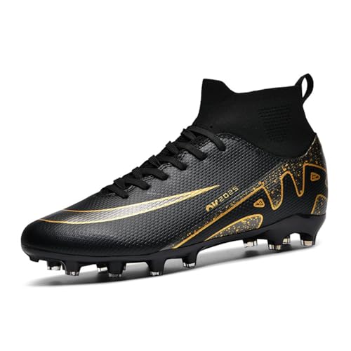 WEJIESS Herren Fußballschuhe High Top Spikes Jugend Outdoor-Training Fußballschuhe Professionelle sportliche Sportschuhe Turf Trainer WEJIESS Herren Fußballschuhe High Top Spikes Jugend Outdoor-Training Fußballschuhe Professionelle sportliche Sportschuhe Turf Trainer von WEJIESS