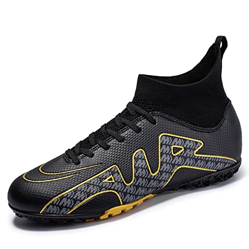 WEJIESS Jugend-Fußballschuhe Outdoor Herren-Fußballschuhe Herren High Top Fußballschuhe Jungen Turf Trainer Professionelle Fußball-Athletik-Schuhe von WEJIESS