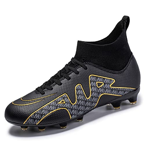 WEJIESS Jugend-Fußballschuhe Outdoor Herren-Fußballschuhe Herren High Top Fußballschuhe Jungen Turf Trainer Professionelle Fußball-Athletik-Schuhe von WEJIESS