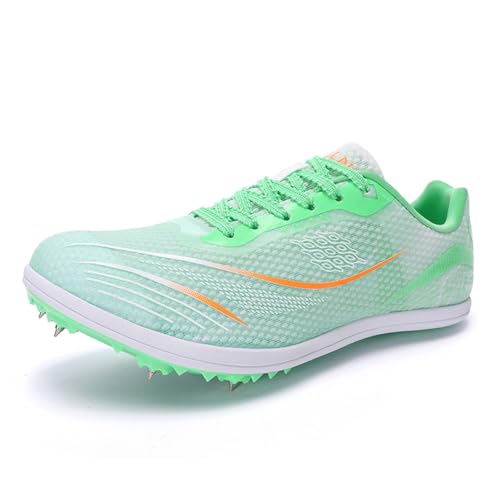 WEJIESS Leichtathletik Spike Schuhe Herren Jugendliche Anti-Rutsch Unisex Leichtathletik Schuhe Atmungsaktive Running Sneakers Sprint Jumping Race Training Schuhe von WEJIESS