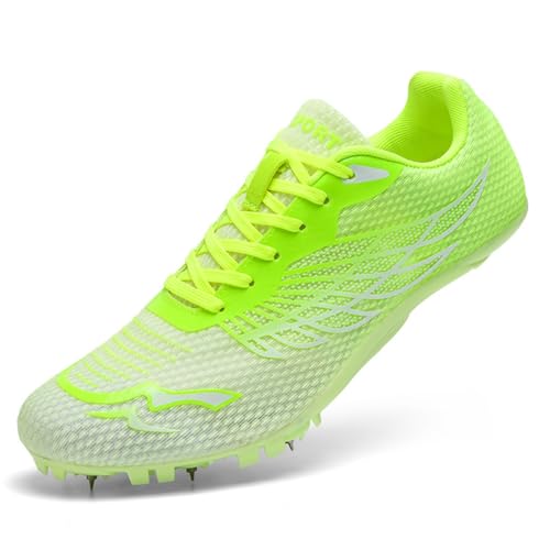 WEJIESS Leichtathletik Spike Schuhe Herren Jugendliche Anti-Rutsch Unisex Leichtathletik Schuhe Atmungsaktive Running Sneakers Sprint Jumping Race Training Schuhe von WEJIESS