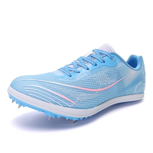 WEJIESS Leichtathletik Spike Schuhe Herren Jugendliche Anti-Rutsch Unisex Leichtathletik Schuhe Atmungsaktive Running Sneakers Sprint Jumping Race Training Schuhe von WEJIESS