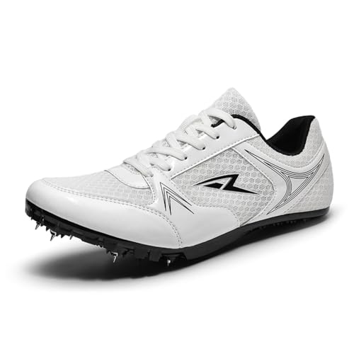WEJIESS Leichtathletik Spike Schuhe Herren Jugendliche Anti-Rutsch Unisex Leichtathletik Schuhe Atmungsaktive Running Sneakers Sprint Jumping Race Training Schuhe von WEJIESS