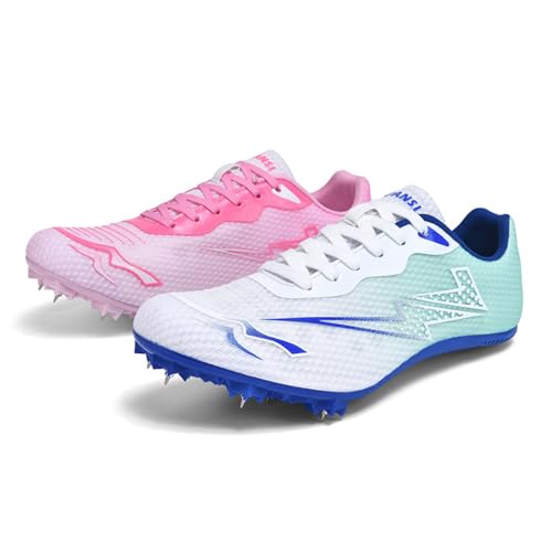WEJIESS Leichtathletik Spike Schuhe Herren Jugendliche Anti-Rutsch Unisex Leichtathletik Schuhe Atmungsaktive Running Sneakers Sprint Jumping Race Training Schuhe WEJIESS Leichtathletik Spike Schuhe Herren Jugendliche Anti-Rutsch Unisex Leichtathletik Schuhe Atmungsaktive Running Sneakers Sprint Jumping Race Training Schuhe von WEJIESS