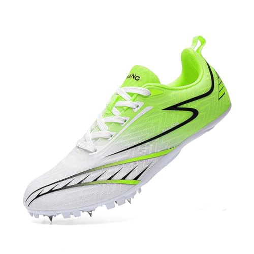 WEJIESS Leichtathletik Spike Schuhe Herren Jugendliche Anti-Rutsch Unisex Leichtathletik Schuhe Atmungsaktive Running Sneakers Sprint Jumping Race Training Schuhe von WEJIESS